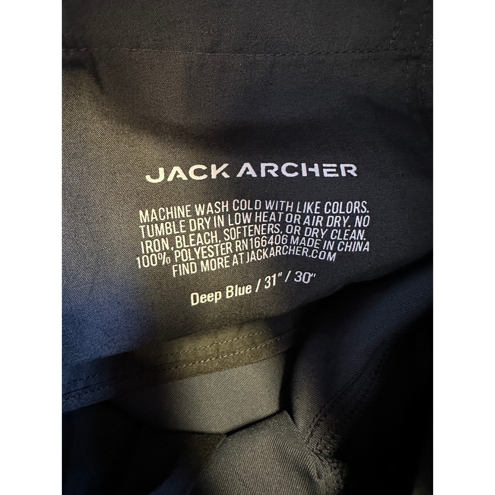 Jack Archer Jetsetter Tech Pant 31 x 30 Deep Blue Performance Stretch - Picture 6 of 11